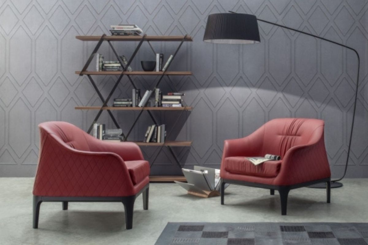 Leather armchairs