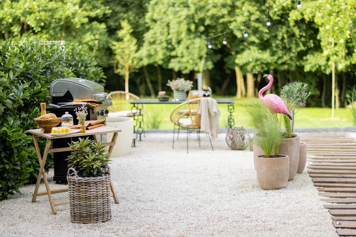 Cómo decorar la esquina de la barbacoa en un estilo moderno