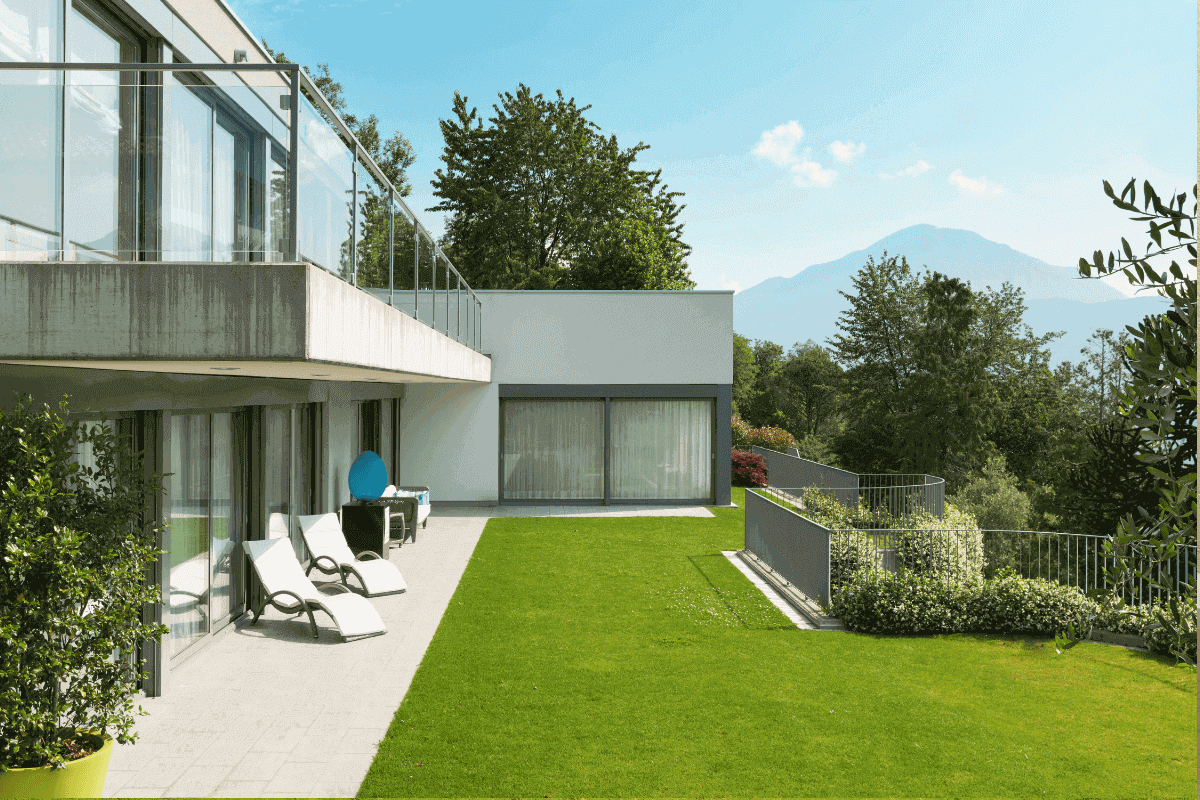jardin dans un style moderne