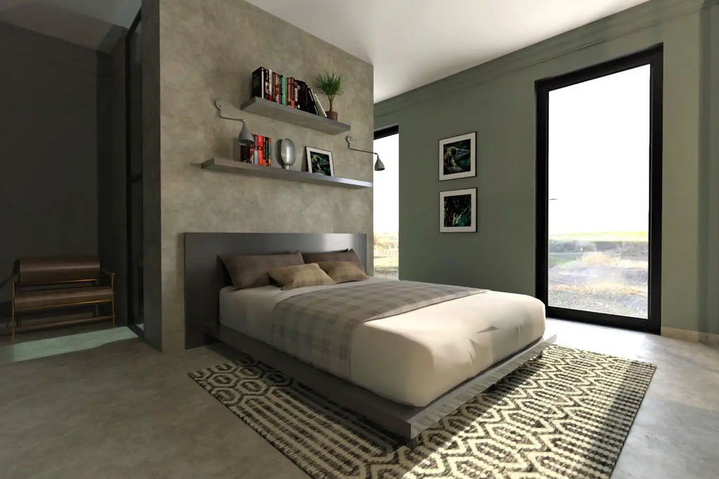 positioning the bed