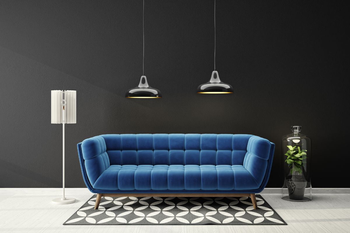 How to best match a blue sofa: 10 photos of perfect matches