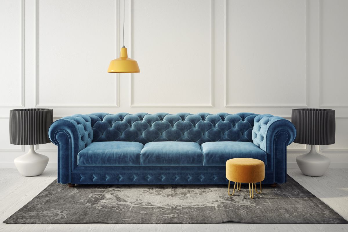 How to best match a blue sofa: 10 photos of perfect matches