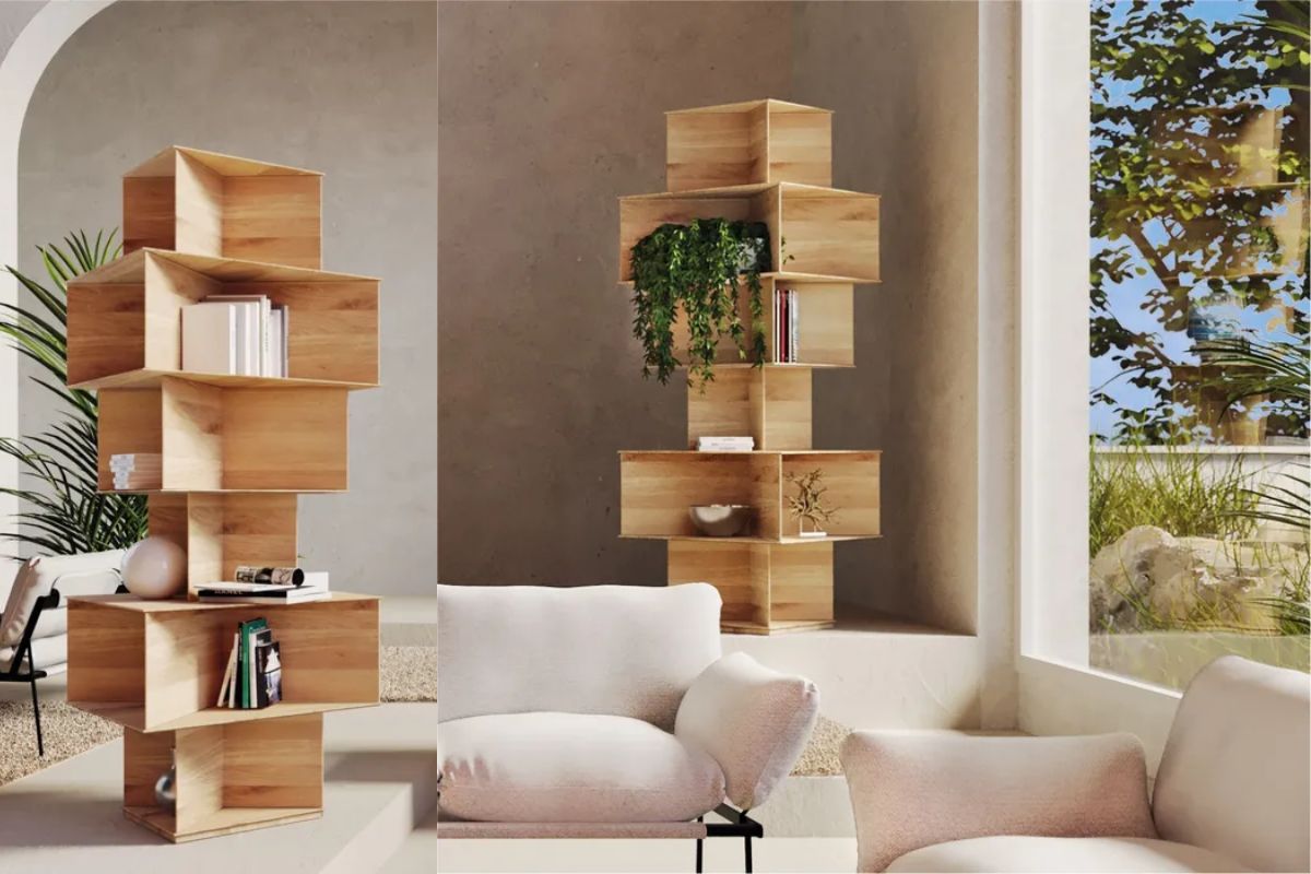Driade Totem Étagère Exposant Bibliothèque