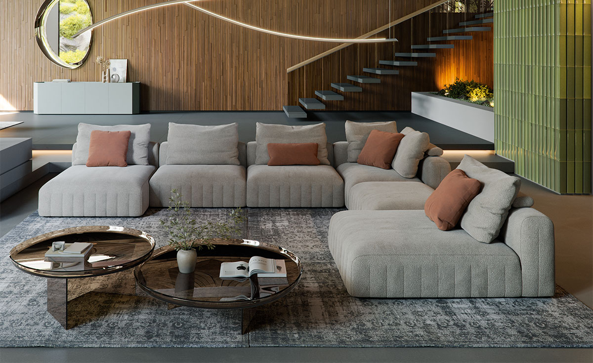Divano modulare Gibson di Cattelan Italia, progetto della collezione 2026