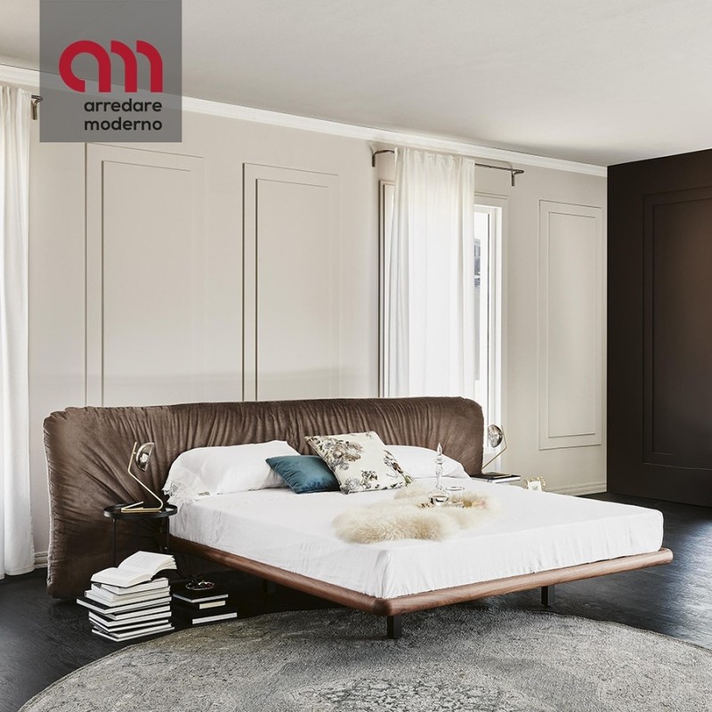 Letto Marlon di Cattelan Italia con testiera rivestita